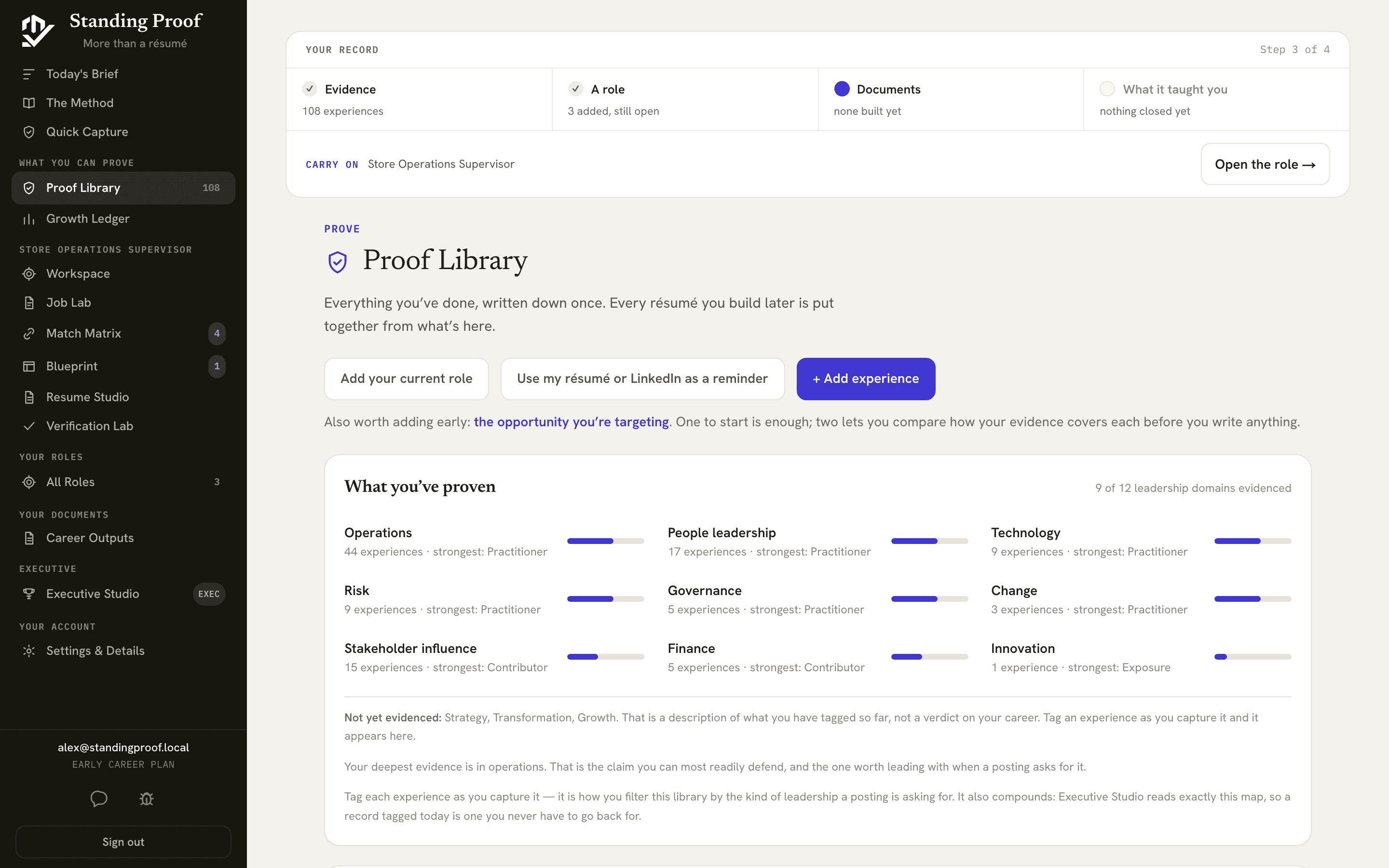 The Proof Library, on Early Career